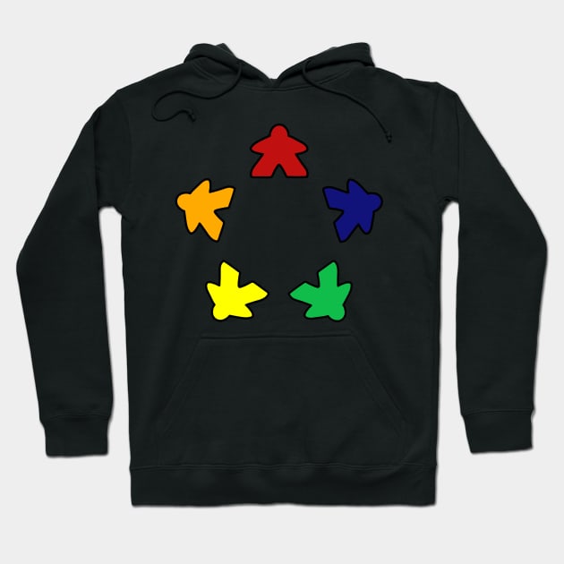 Meeple Hoodie by Toonatwilldesigns